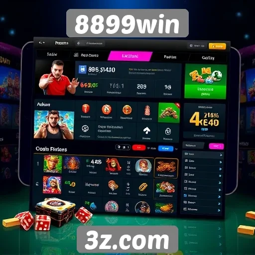 Interface do usuário do 8899win é fácil de navegar